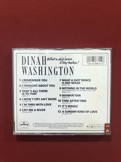 CD- Dinah Washington- What A Difference- Importado- Seminovo - comprar online