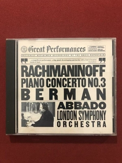 CD - Rachmaninoff - Piano Concerto Nº 3 - Berman - Nacional