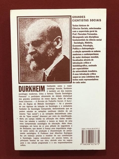 Livro - Durkheim - José Albertino Rodrigues - Editora Ática - comprar online
