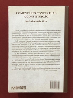 Livro- Comentário Contextual À Constituição - J. A. Da Silva - comprar online