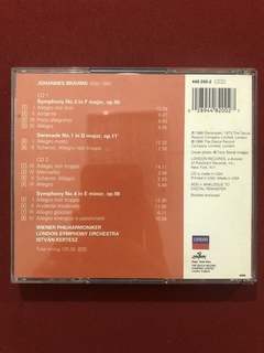 CD Duplo - Brahms - Symphonies 3 & 4 - Importado - Seminovo - comprar online