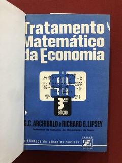 Livro - Tratamento Matemática Da Economia - G. M. Archibald - Ed. Zahar - comprar online