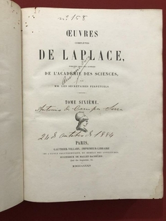 Livro - Exposition Du Systeme Du Monde - Laplace - 1835 na internet