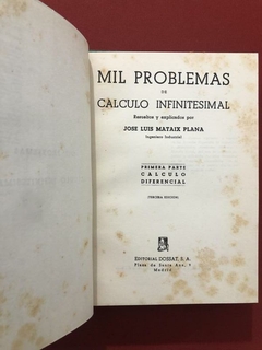 Livro - Mil Problemas De Calculo Infinitesimal - 2 Partes - loja online