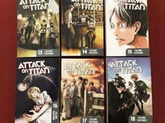 Mangá - Attack On Titan - Volumes 1 Ao 18 - Seminovo - loja online
