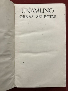 Livro - Obras Selectas - Miguel De Unamuno - Editorial Pléyade na internet
