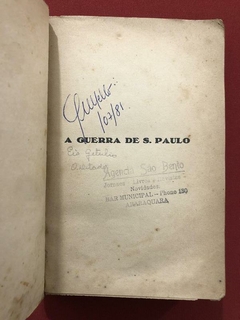 Livro - A Guerra De São Paulo - Manoel Osorio - 1932 - Sebo Mosaico - Livros, DVD's, CD's, LP's, Gibis e HQ's