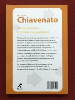 Livro - Planejamento E Controle Da Produção - Chiavenato - Seminovo - comprar online