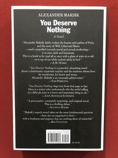 Livro - You Deserve Nothing - Alexander Maksik - Seminovo - comprar online