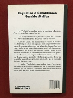 Livro - República E Constutuição - Geraldo Ataliba - Malheir - comprar online