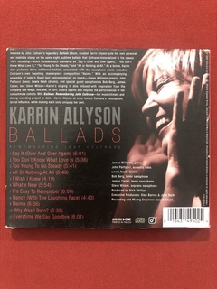CD - Karrin Allyson - Ballads - Importado - Seminovo - comprar online
