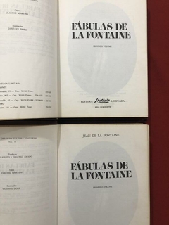Livro - Fábulas De La Fontaine - 2 Volumes - Capa Dura na internet