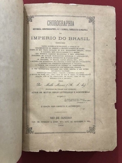 Livro - Chorographia Historica Do Imperio Do Brasil - Dr. Mello Moraes - 1866 na internet
