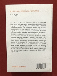 Livro- A Lógica Da Pesquisa Científica - Karl Popper - Semin - comprar online