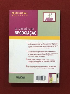 Livro - Os Segredos Da Negociação - Juliet Nierenberg - Publifolha - comprar online