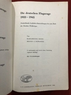 Imagem do Livro - Die Deutschen Flugzeuge 1933-1945 - Karlheinz Kens