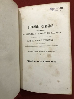 Livro - Livraria Classica - Excerptos - 2 Tomos - Pe. Manoel Bernardes - 1865 - loja online
