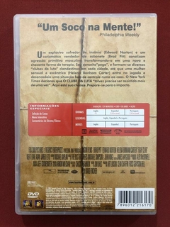 DVD - Clube Da Luta - Brad Pitt - David Fincher - Ação - comprar online