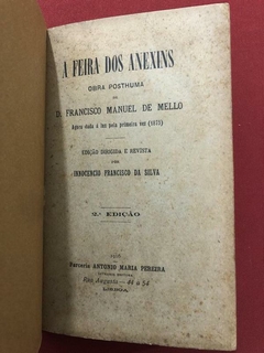 Livro - A Feira Dos Anexins - D. Francisco Manuel de Mello na internet