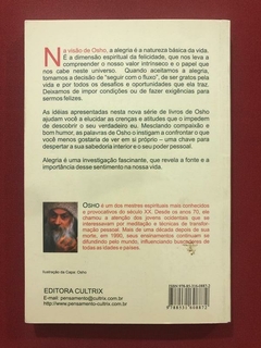 Livro - Alegria: A Felicidade Que Vem De Dentro - Osho - Editora Cultrix - comprar online