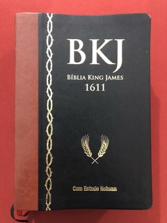 Livro - BKJ - Bíblia King James 1611 Com Estudo Holman - Seminovo