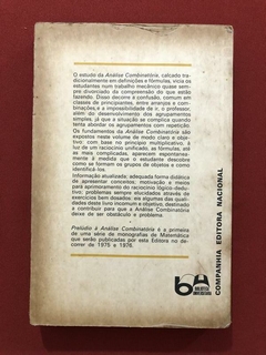 Livro - Prelúdio À Análise Combinatória - Arago De C. Bachx - Cia. Ed. Nacional - comprar online