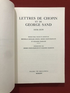 Livro - Lettres De Chopin Et De George Sand - 1836-1839 na internet