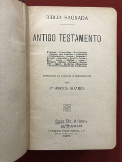Livro - Bíblia Sagrada - 3 Volumes - P. Matos Soares - 1933