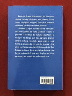 Livro - Para Entender O Texto: Leitura E Redação - Platão E Fiorion - Ed. Ática - comprar online