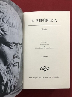 Livro - A República - Platão - Fund. Calouste Gulbenkian - Sebo Mosaico - Livros, DVD's, CD's, LP's, Gibis e HQ's