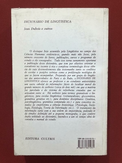 Livro - Dicionário De Linguística - Jean Dubois - Editora Cultrix - comprar online