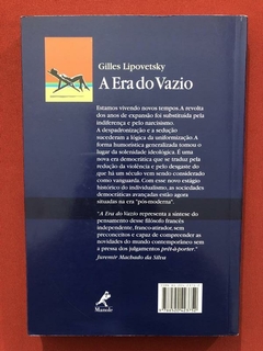 Livro - A Era Do Vazio - Gilles Lipovetsky - Ed. Manole - comprar online