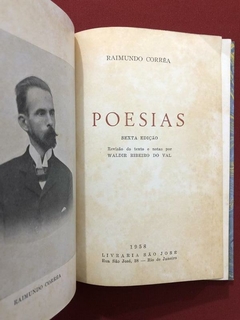 Livro - Poesias - Raimundo Corrêa - Livraria São José - 1958 - Sebo Mosaico - Livros, DVD's, CD's, LP's, Gibis e HQ's