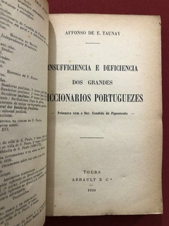 Livro - Insufficiencia E Deficiencia Dos Grandes Diccionarios Portuguezes - Sebo Mosaico - Livros, DVD's, CD's, LP's, Gibis e HQ's