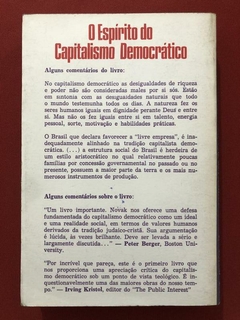 Livro - O Espírito Do Capitalismo Democrático - Michael Novak - Nórdica - comprar online