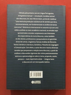 Livro - A Linguística Textual - Jean-Michel Adam - Cortez - Seminovo - comprar online
