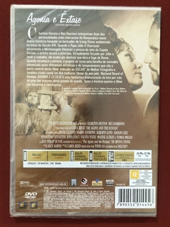DVD - Agonia E Êxtase - Charlton Heston E Rex Harrison- Novo - comprar online