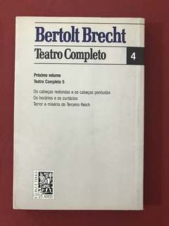 Livro - Teatro Completo 4 - Bertolt Brecht - Paz e Terra - comprar online