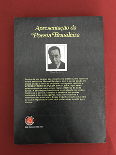 Livro - Apresentação Da Poesia Brasileira - Manuel Bandeira - comprar online