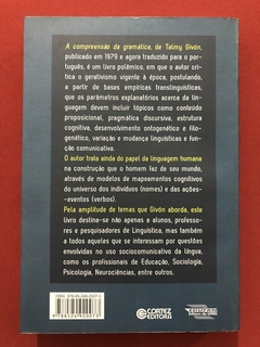 Livro - A Compreensão Da Gramática - Talmy Givón - Cortez - Seminovo - comprar online