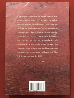 Livro - A Produção Capitalista Do Espaço - David Harvey - Annablume - Seminovo - comprar online