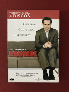 DVD - Monk Terceira Temporada 4 Discos - Tony Shalhoub