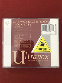 CD - Ultravox - Rage In Eden - Importado - Seminovo - comprar online