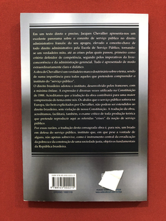 Livro - O Serviço Público - Jacques Chevallier - Seminovo - comprar online