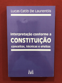 Livro - Interpretação Conforme A Constituição - Seminovo