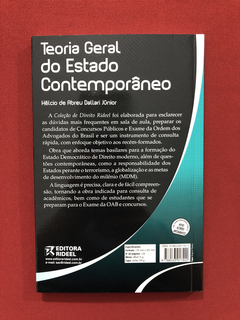 Livro - Teoria Geral Do Estado Contemporâneo - Seminovo - comprar online