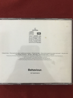 CD - Pet Shop Boys - Behaviour. - 1990 - Importado - comprar online