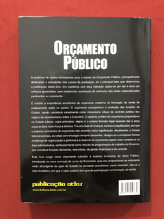 Livro - Orçamento Público - James Giacomoni - Seminovo - comprar online