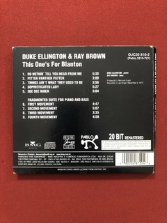 CD - Duke Ellington And Ray Brown - This One's For Blanton - comprar online