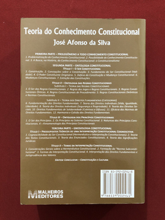Livro - Teoria Do Conhecimento Constitucional - Seminovo - comprar online